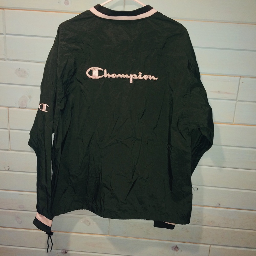 Vintage Champion Medium Pullover Hunter Green